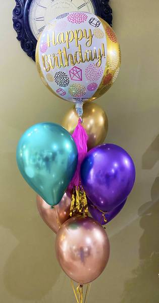 Bouquet de globos colorido